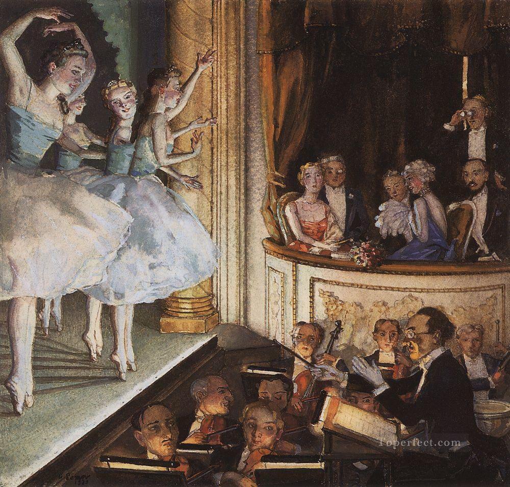 russian ballet Konstantin Somov Oil Paintings